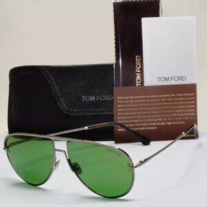 Tom Ford Green Metal Men's 60mm Sunglasses